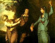 Sir Joshua Reynolds garrick between tragedy and  comedy Spain oil painting artist